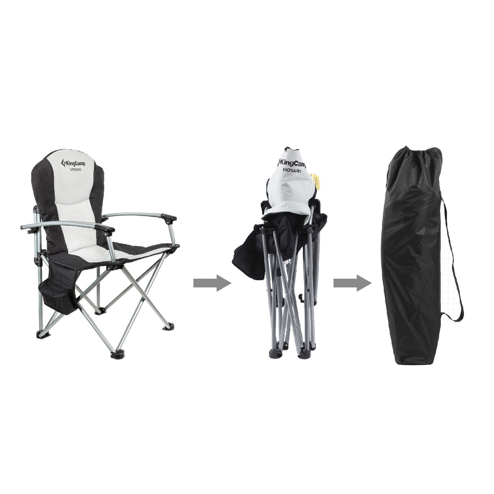Campingstuhl Deluxe Hard Armrest Chair
