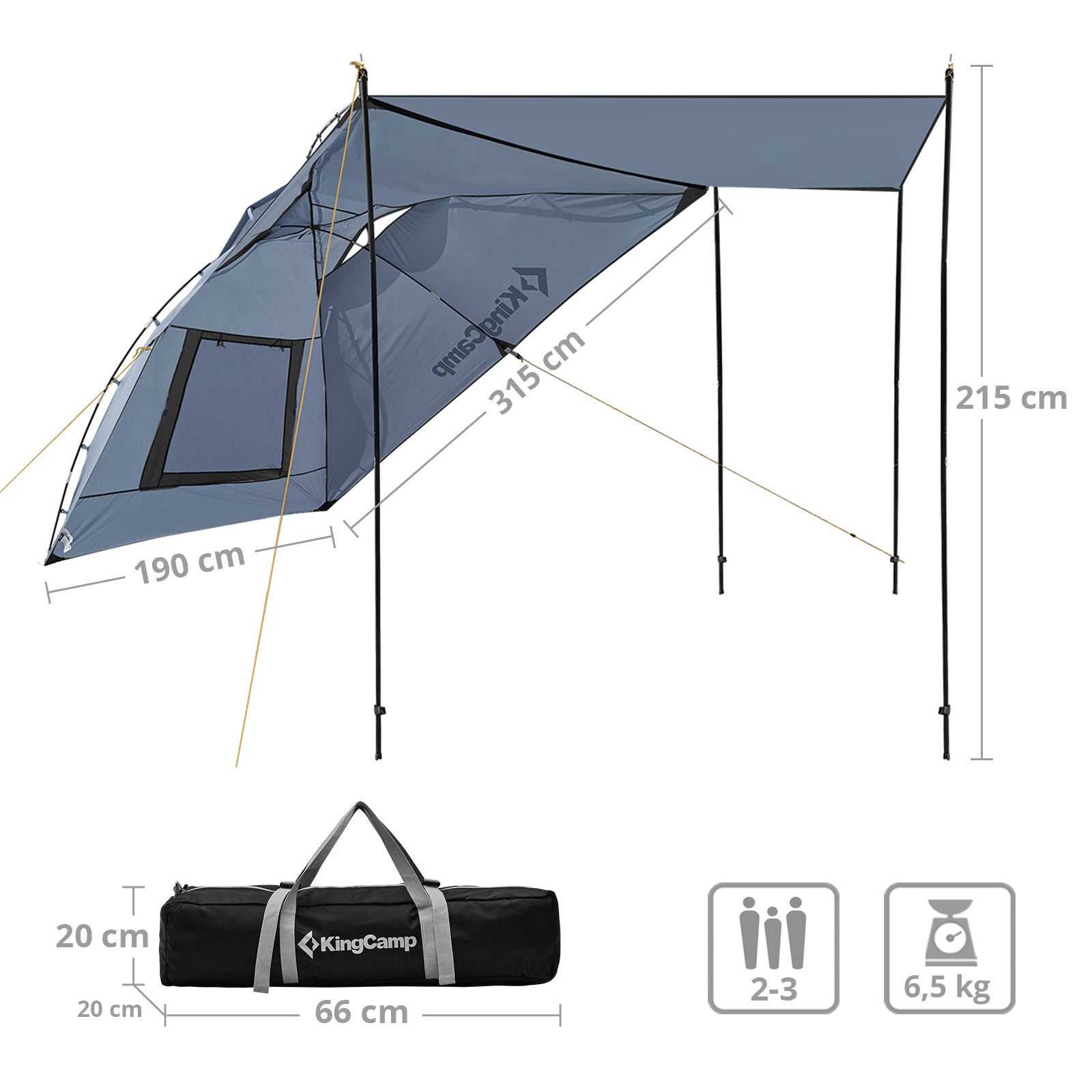 KingCamp Compass plus Vorzelt