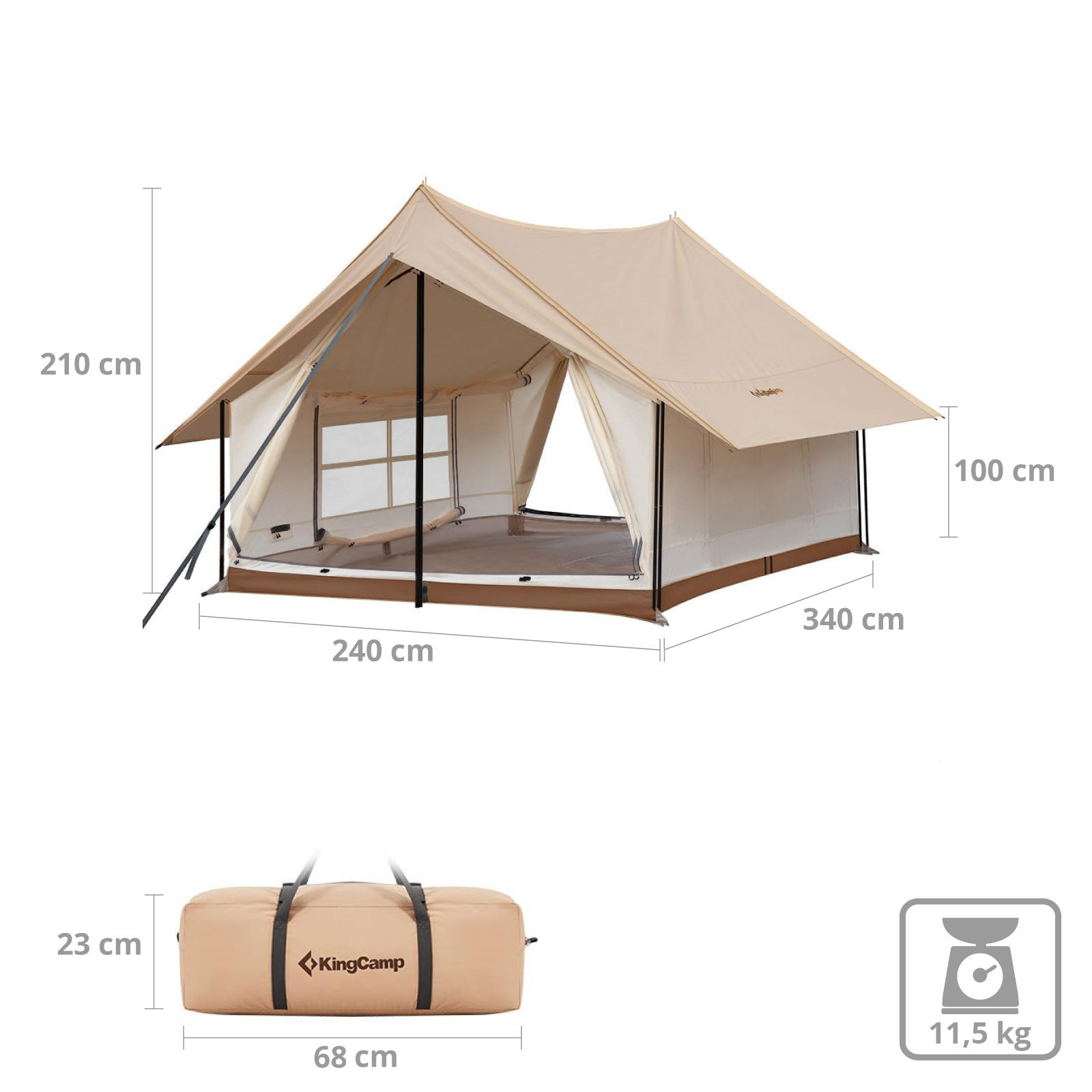 KingCamp Pinehouse II tent