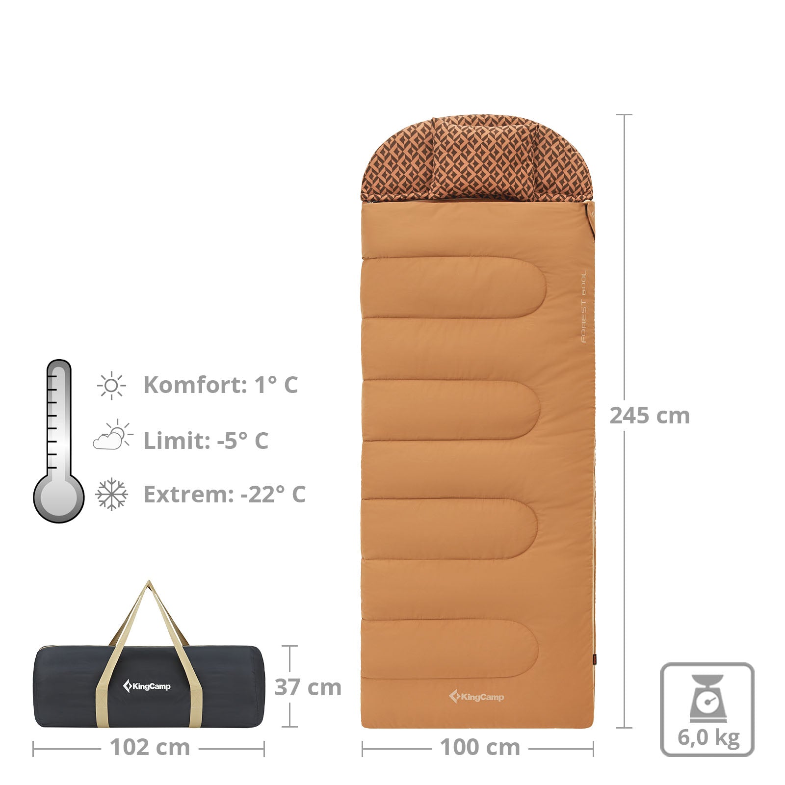 KingCamp Forest blanket sleeping bag