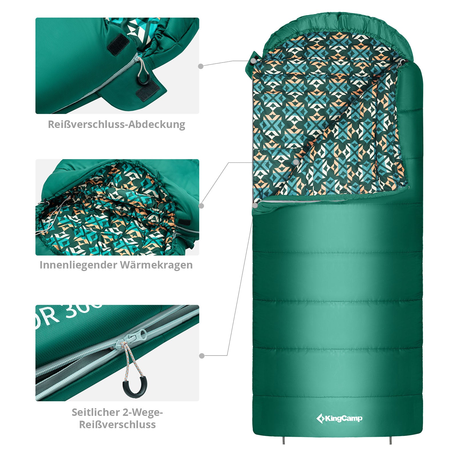 KingCamp Superior 300 XL mummy sleeping bag