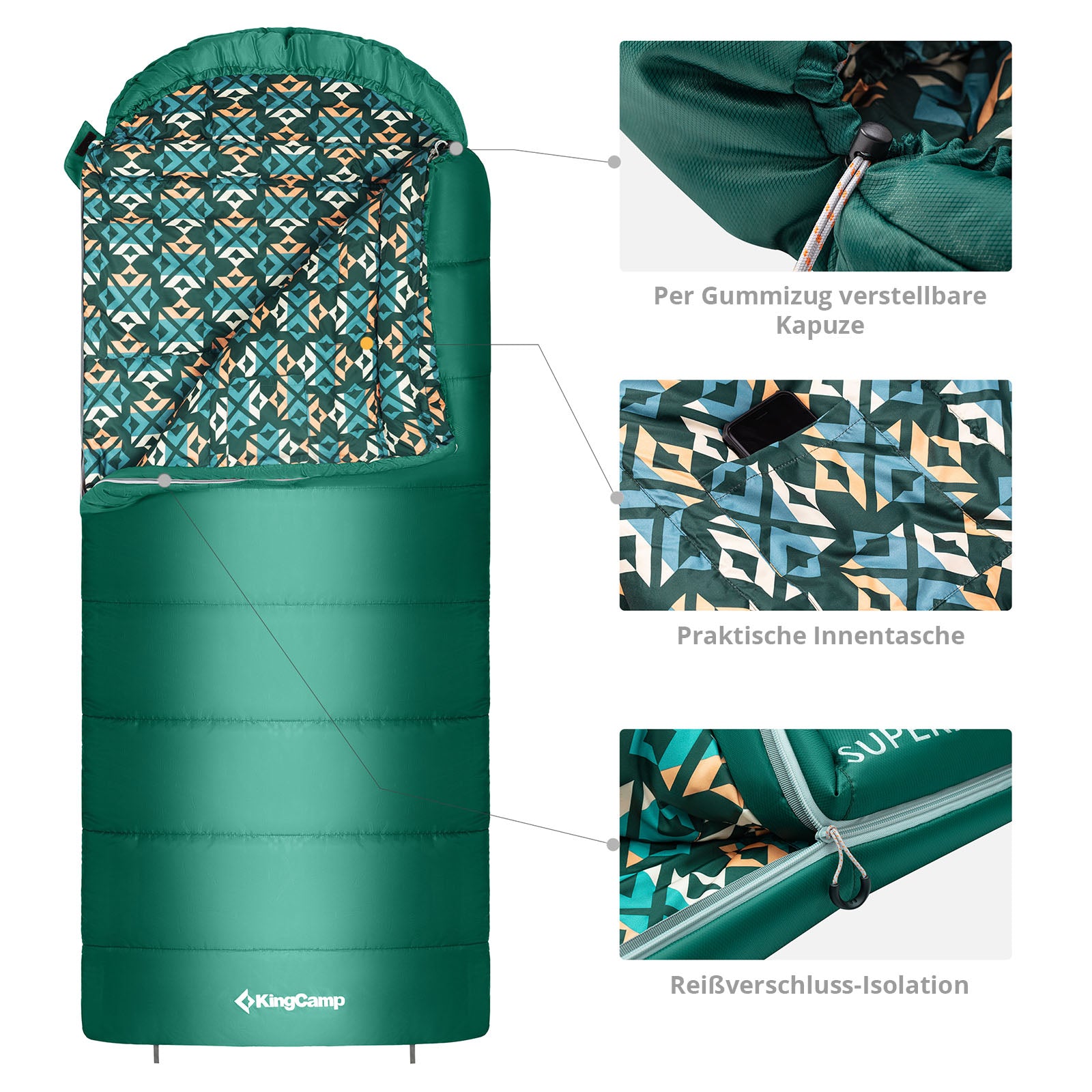 KingCamp Superior 300 XL mummy sleeping bag