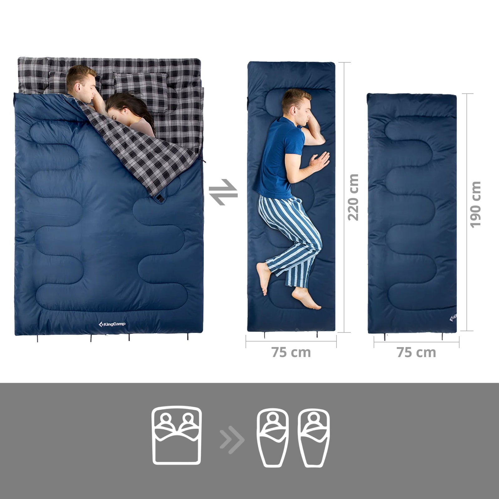 Deckenschlafsack Snowflake 300D