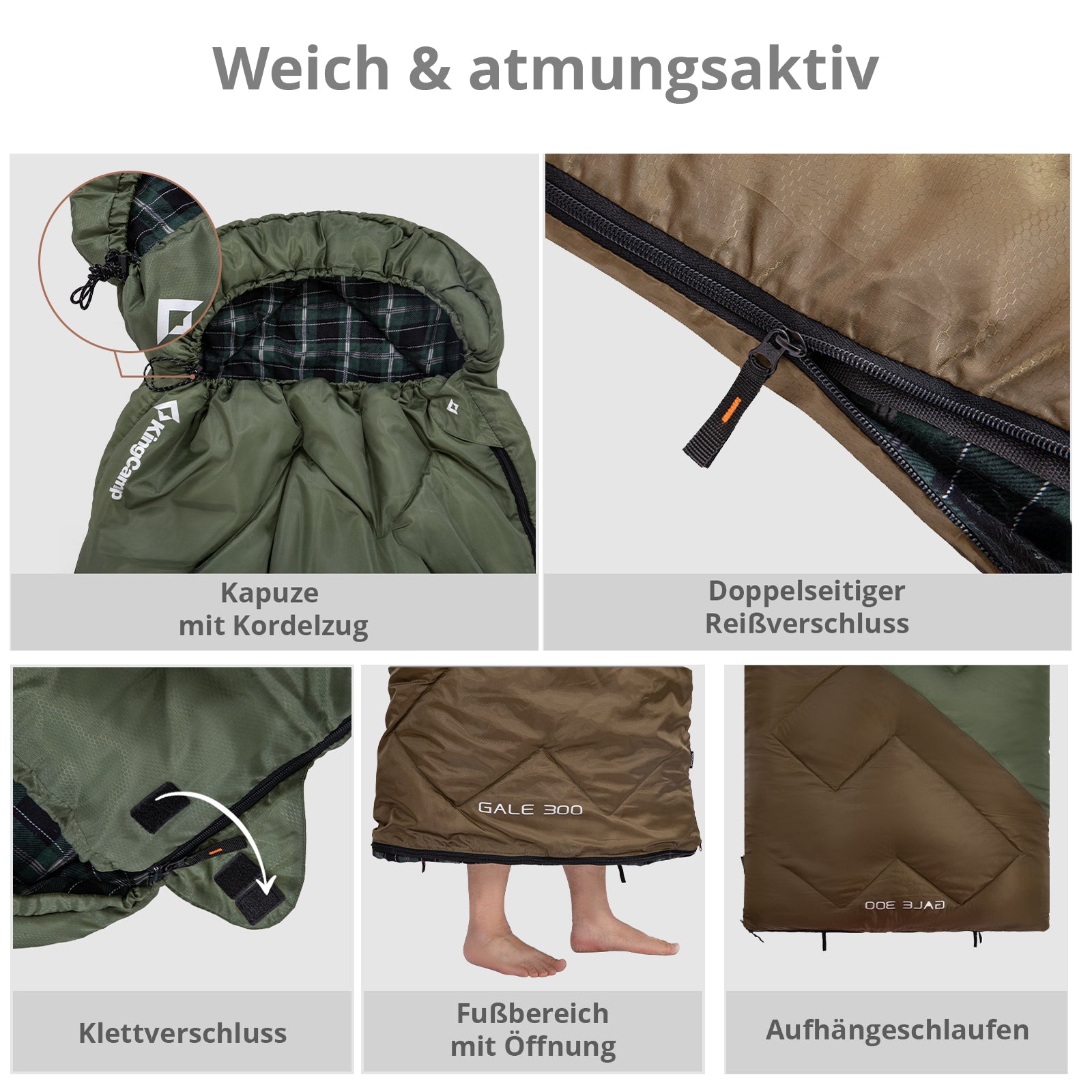 Mumienschlafsack Gale 300