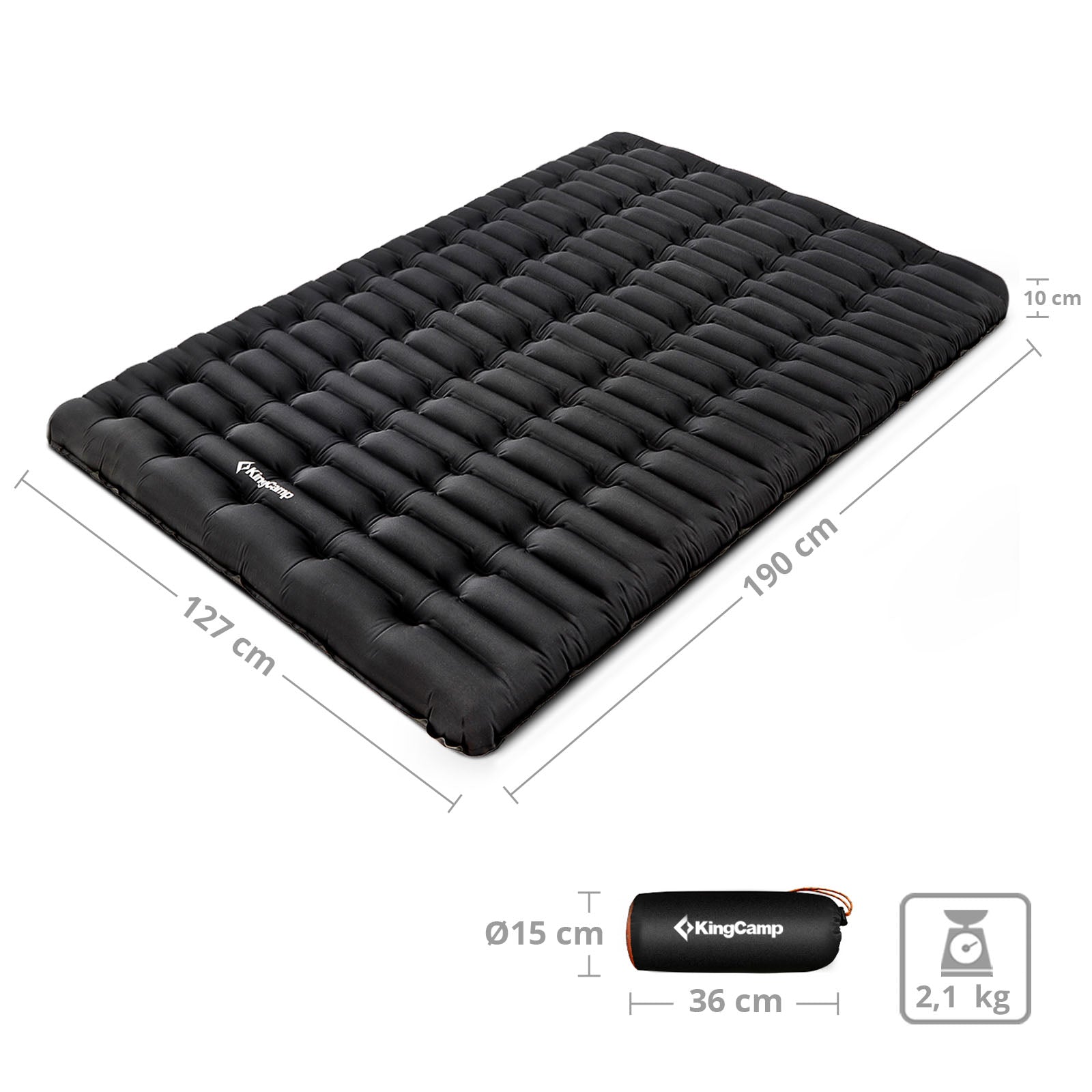 Tapis de couchage double KingCamp Super Comfort