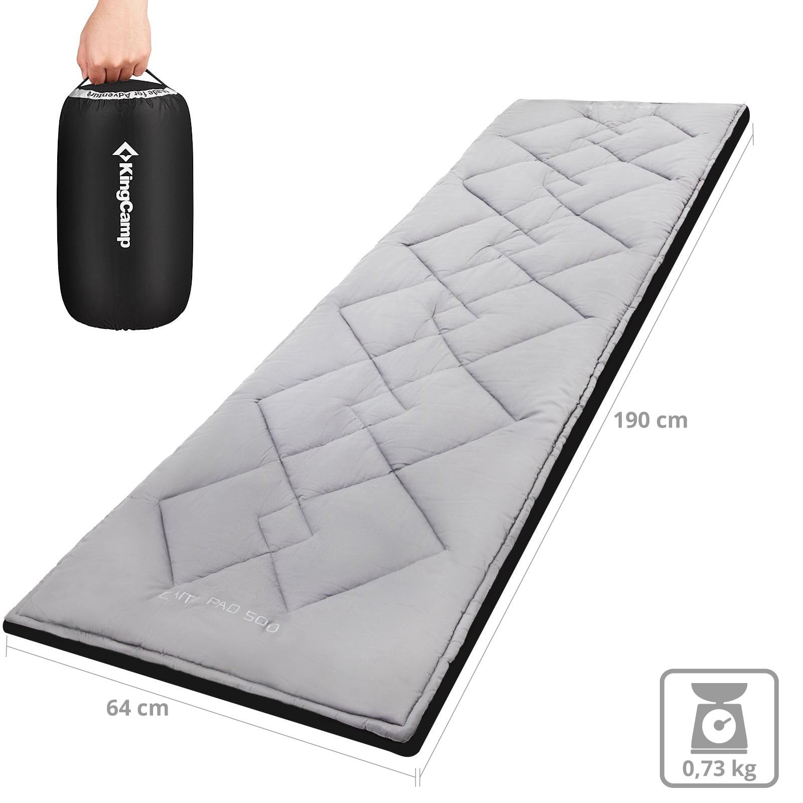 KingCamp Camp Pad M surmatelas pour lit de camp