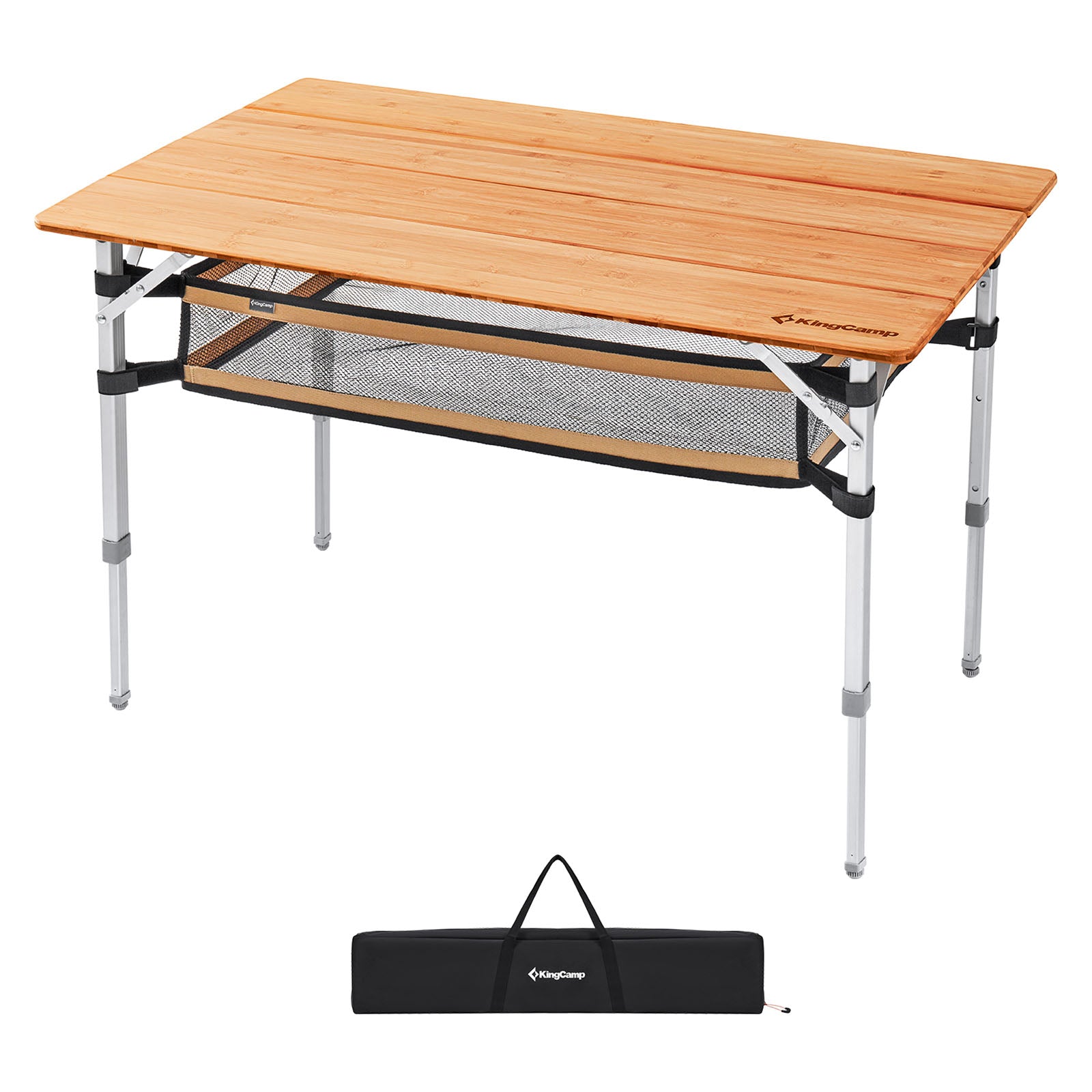 KingCamp Bamboo Table L plus camping table