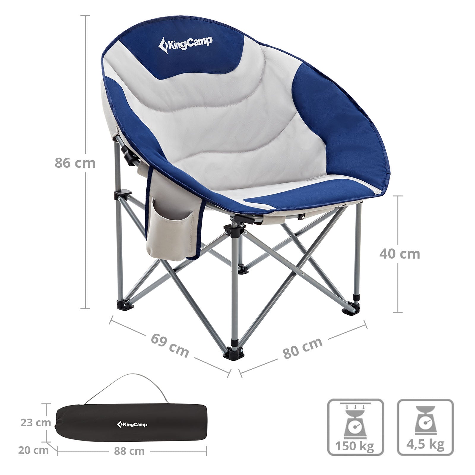 KingCamp Moongazer Moonchair camping chair