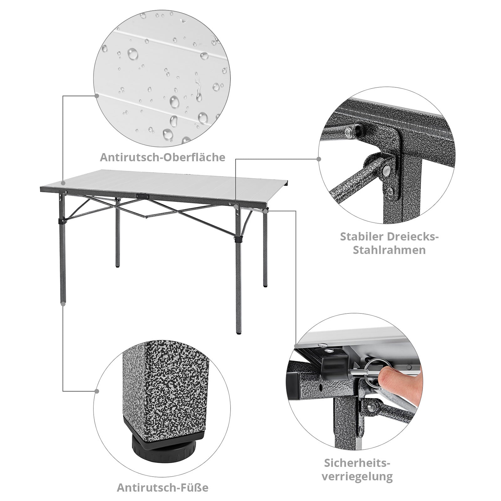 Table de camping KingCamp Granite