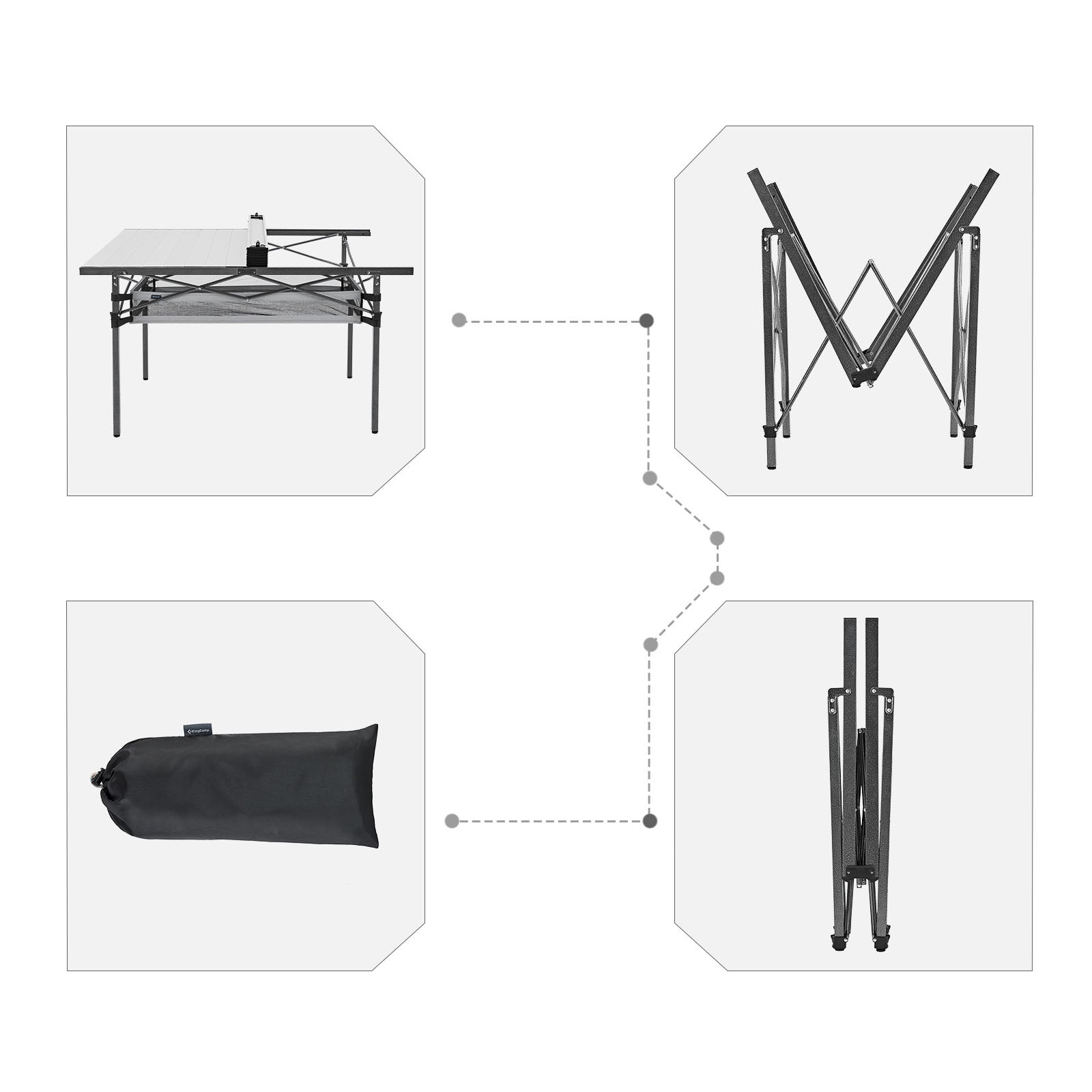 KingCamp Granite Plus camping table