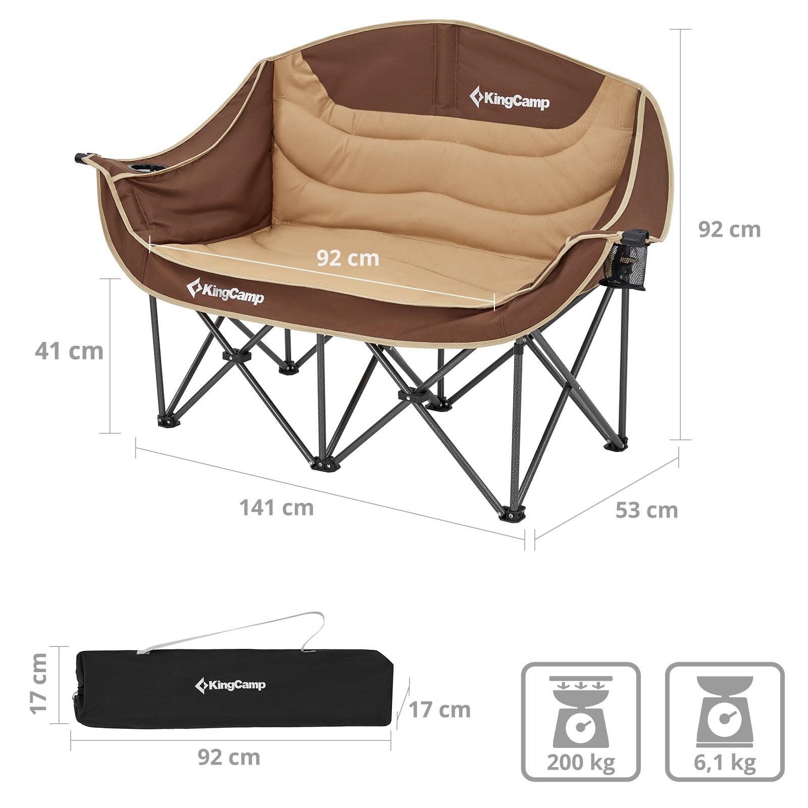 KingCamp Duo Deluxe camping chair