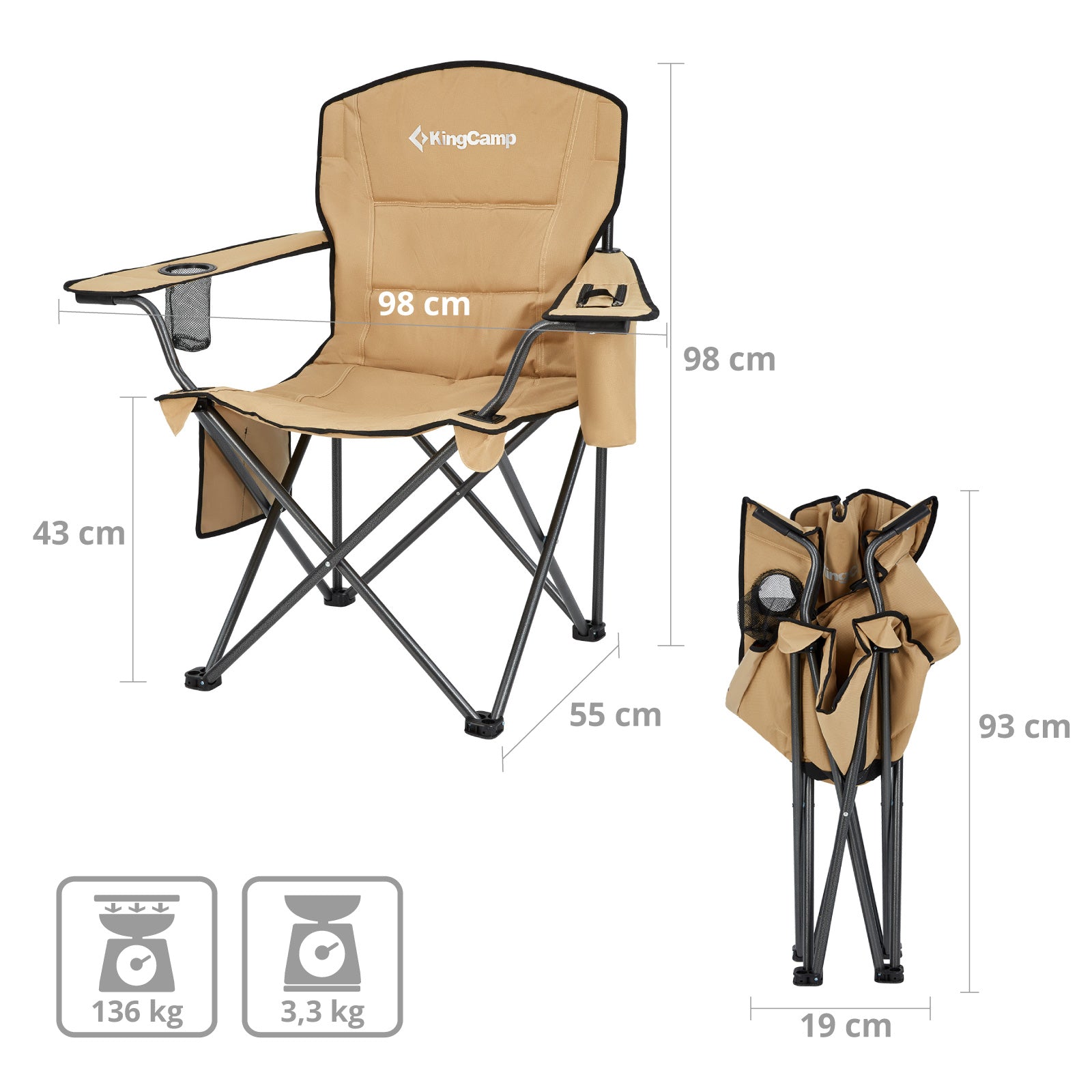 KingCamp Oakdale camping chair