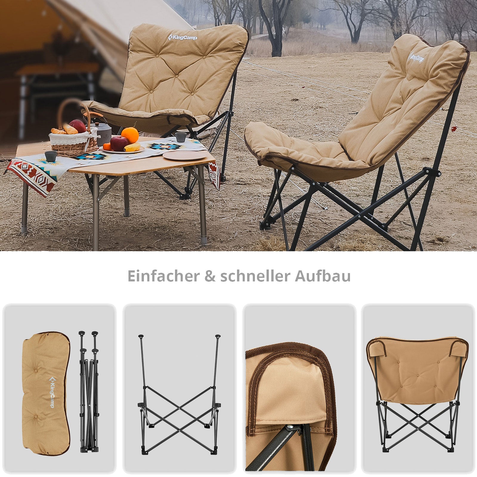 KingCamp Lindon Relax camping chair