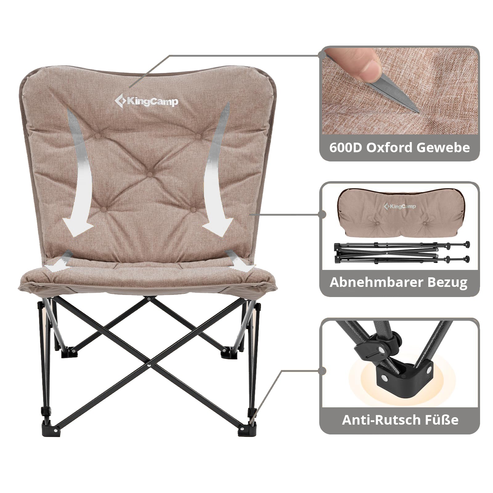 KingCamp Lindon Relax camping chair