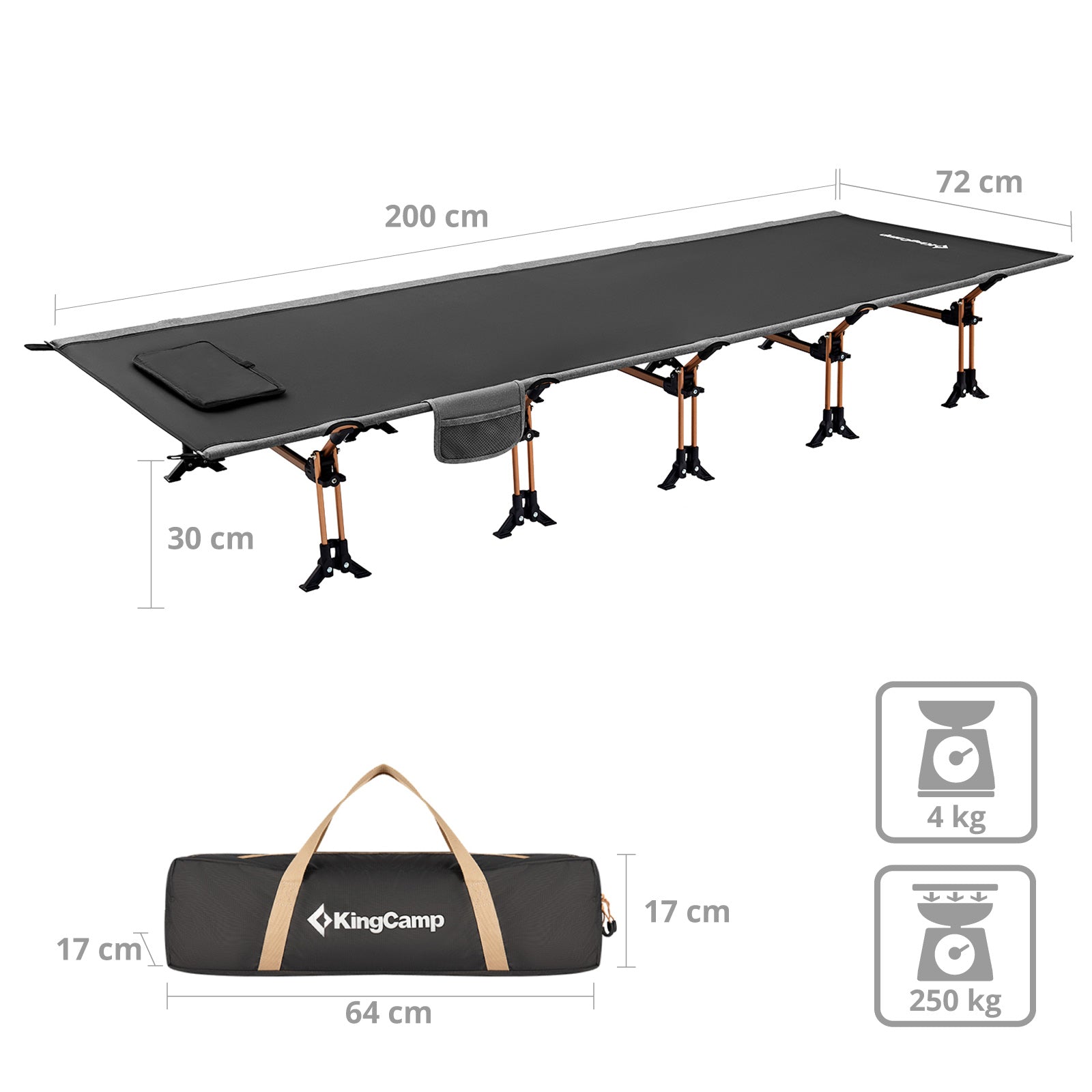 Lit de camp KingCamp Denver Deluxe Cot