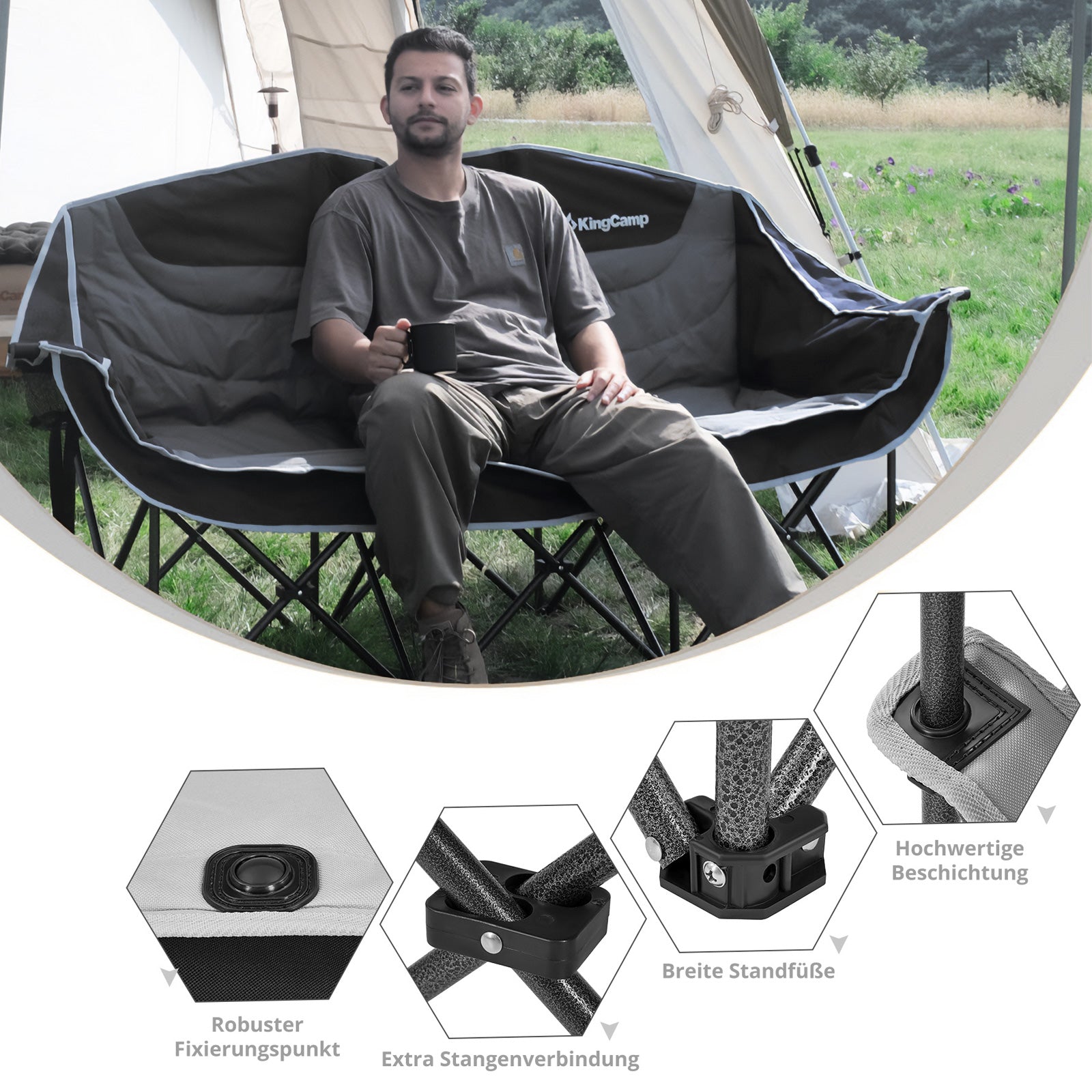 KingCamp Triple Deluxe camping chair