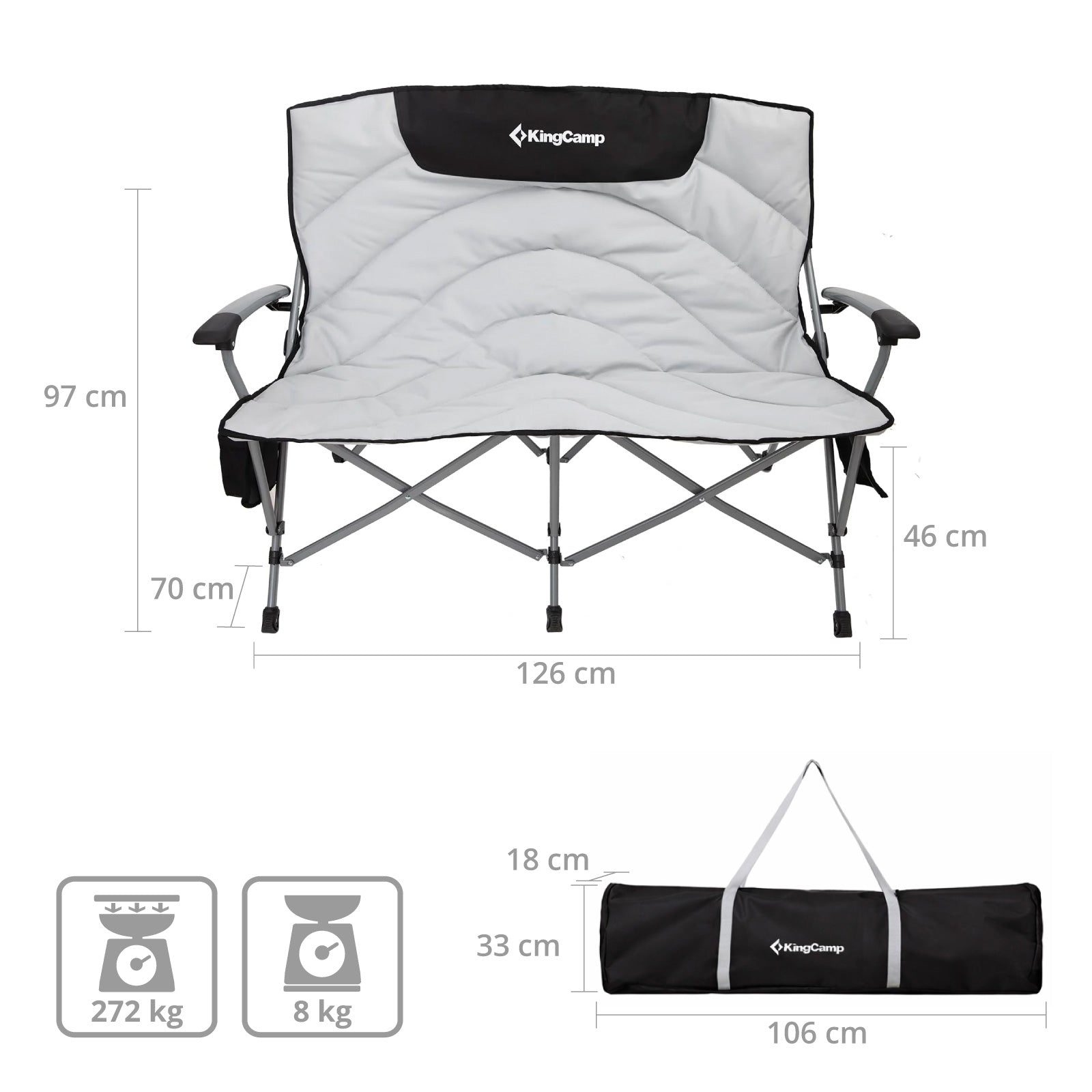 Campingstuhl Comfort Duo
