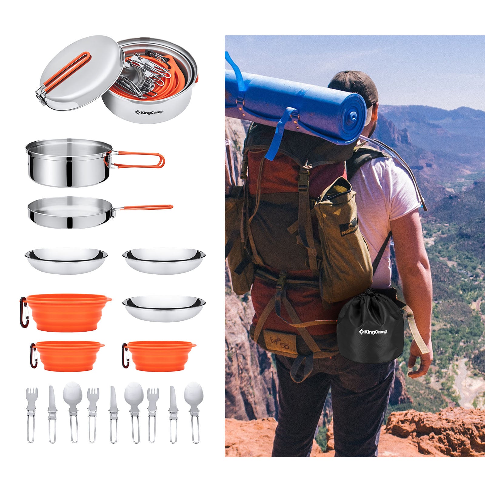 Ensemble de cuisine KingCamp Adventurer II Pro