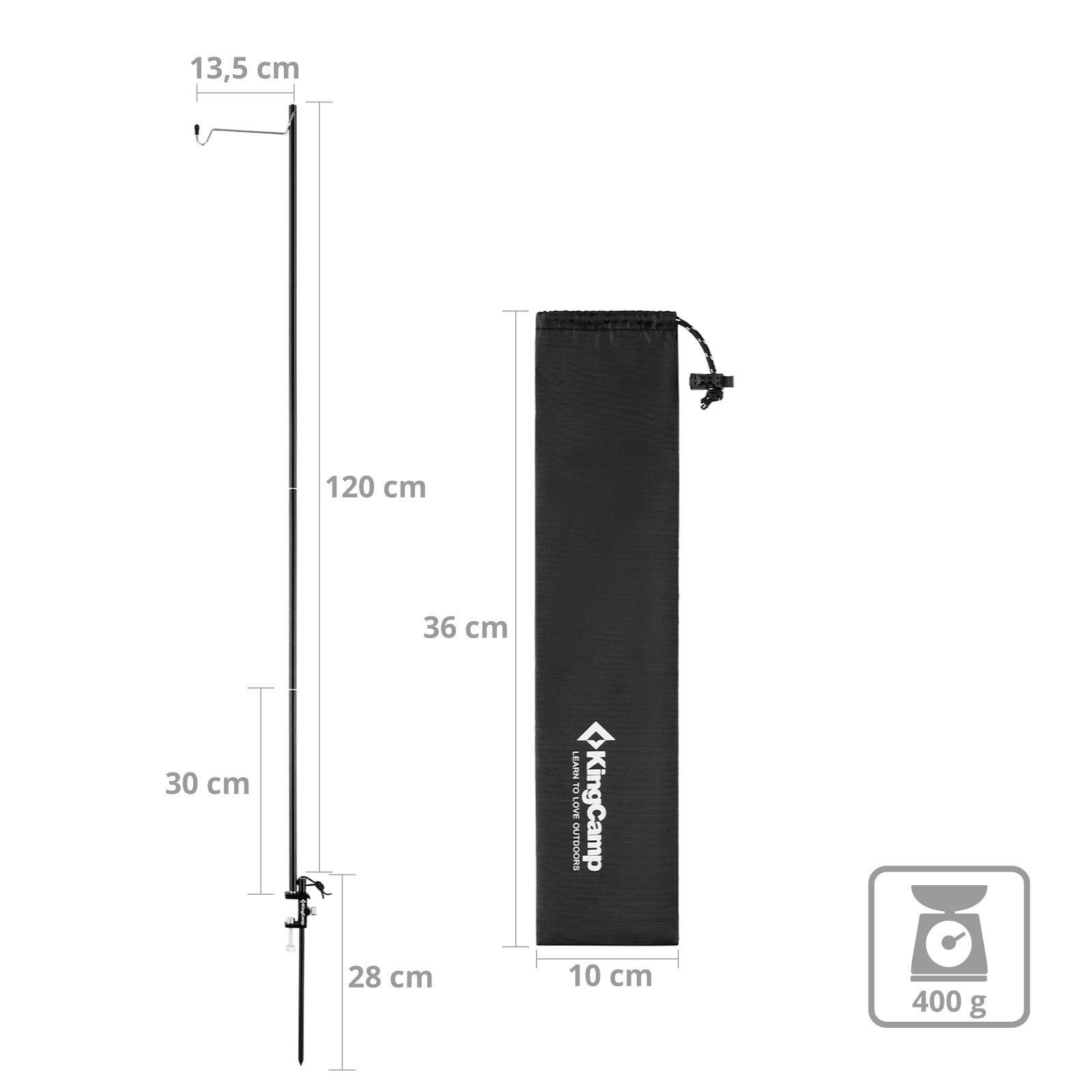 KingCamp Light Pole Zeltstangenhaken