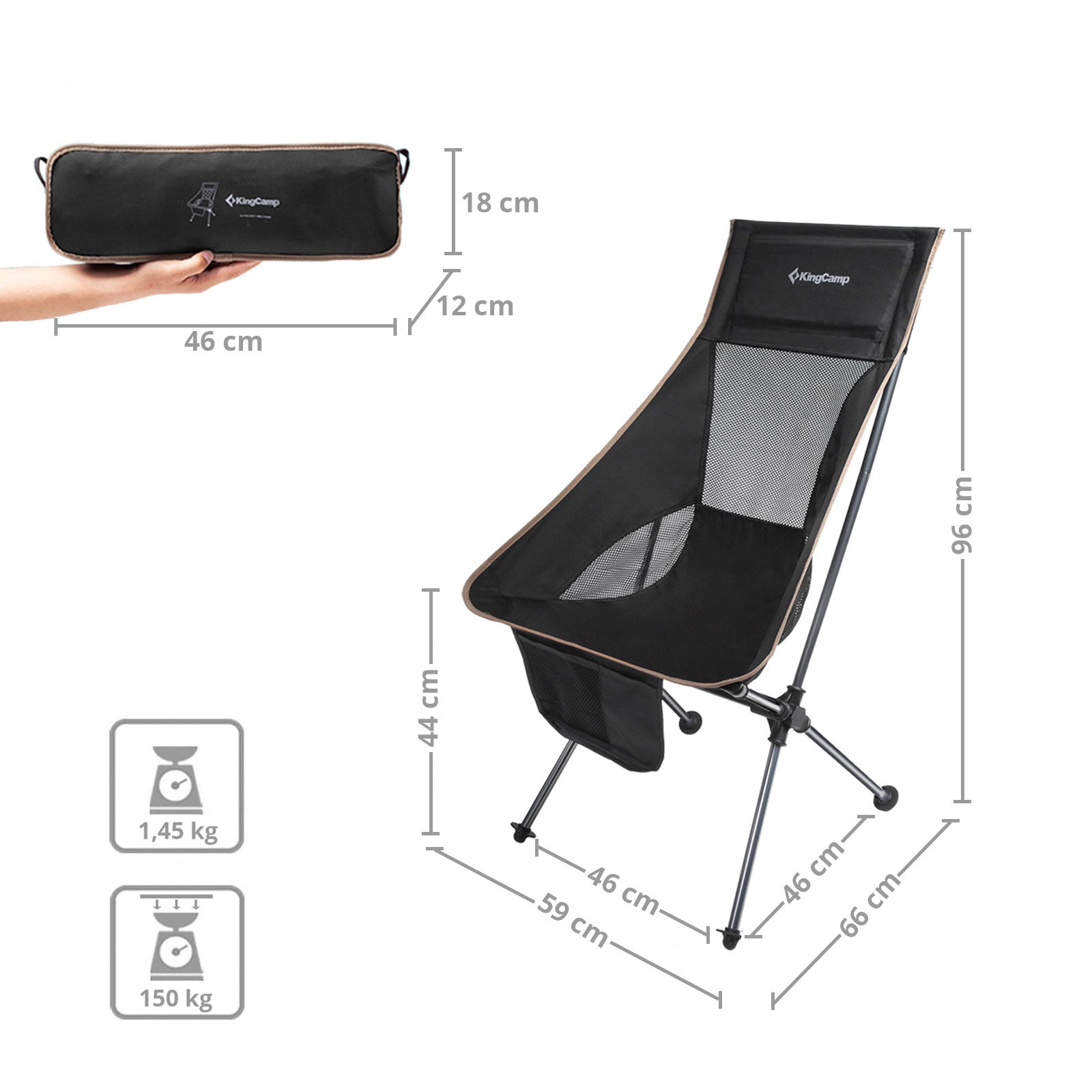Campingstuhl Ultralight High Chair