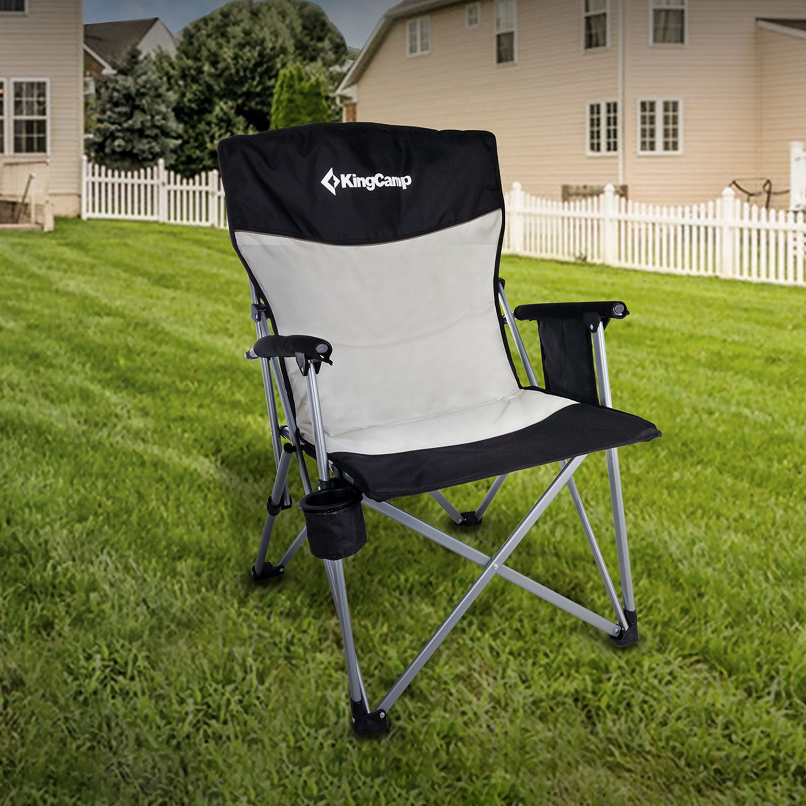 KingCamp Comfort Hard Armrest Chair Camping Chair